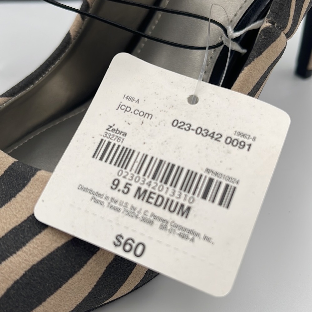 Worthington Zebra Stilettos 9.5 medium - Picture 2 of 10